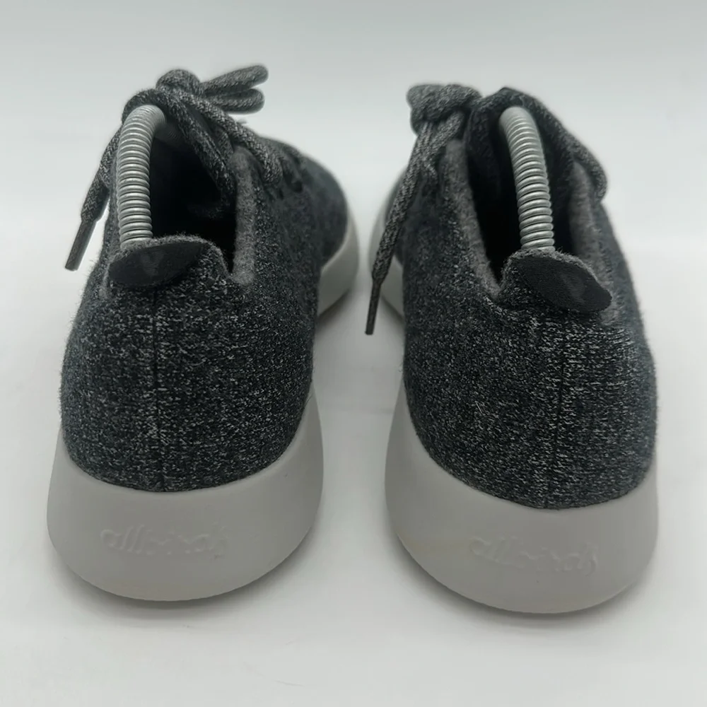 allbirds Men's Size US 10 Natural Gray Merino Wool Runners Lace Up Sneaker Shoes